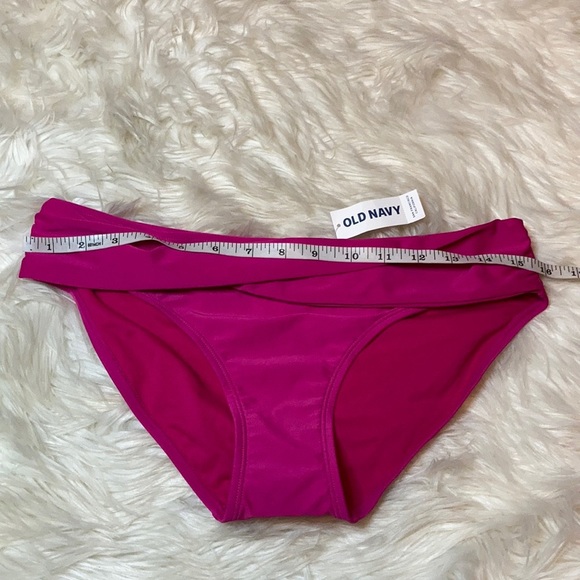 NWT Old navy neon bright pink bikini swimsuit bottom bathing suit one piece sz M - Picture 16 of 16